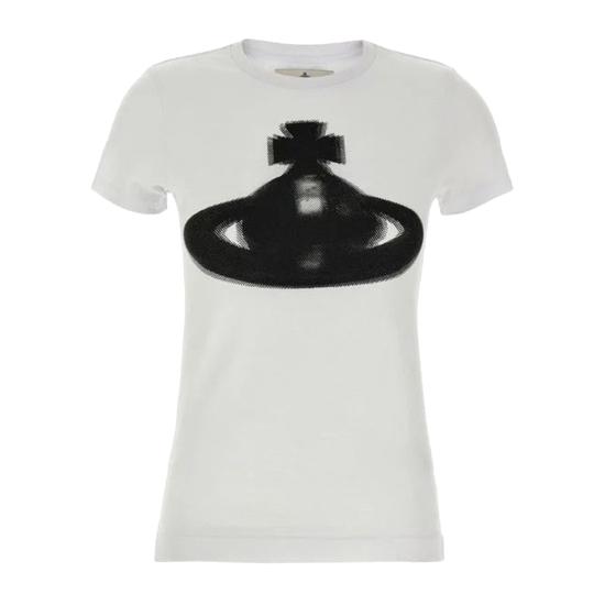 25SS 비비안웨스트우드 반팔 티셔츠 3G01003HJ001MA401 WHITE DOM