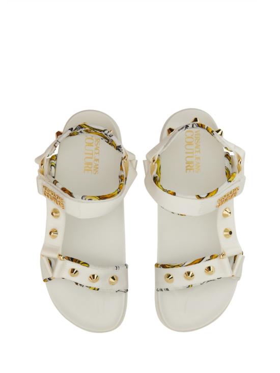  베르사체 진 쿠튀르 플랫폼 샌들 78VA3SM2 ZS187 G03 WHITE DOM - VERSACE