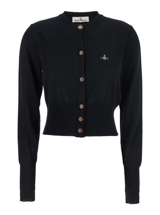 25SS 비비안웨스트우드 BEA 베아 크롭 가디건 1803002UY003FN401 BLACK DOM
