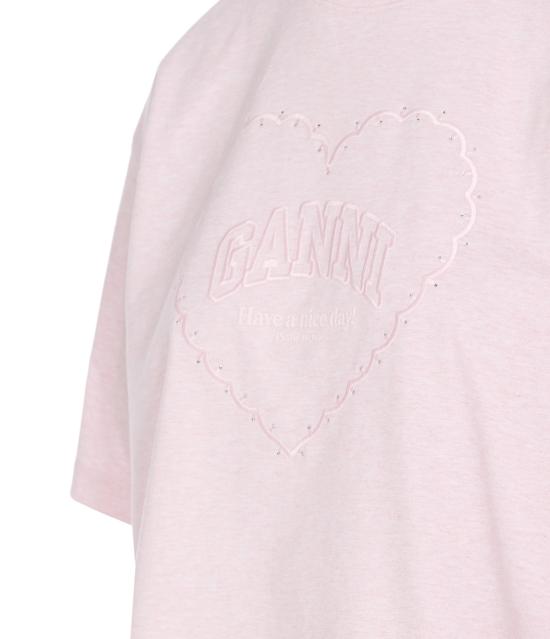 25SS 가니 반팔 티셔츠 T4090868 CHALK PINK DOM - GANNI