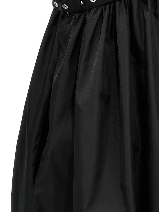 25SS 가니 미디 원피스 W0030099 BLACK DOM - GANNI