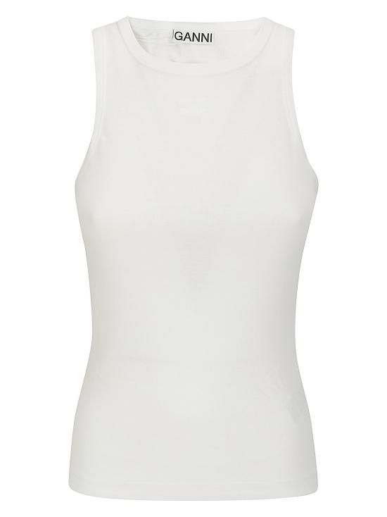 25SS 가니 민소매 티셔츠 T3897151 BRIGHT WHITE DOM