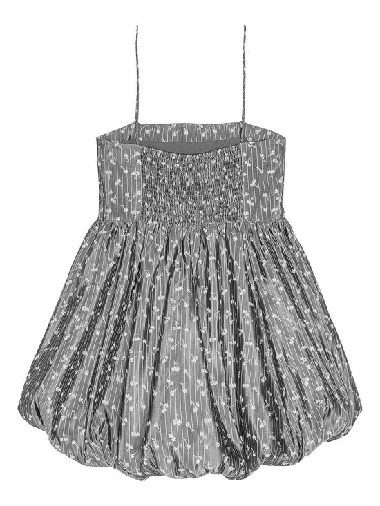 25SS 가니 숏 원피스 W0025207 SMOKED PEARL DOM - GANNI