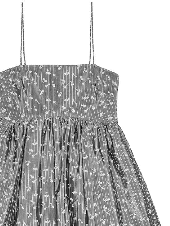 25SS 가니 숏 원피스 W0025207 SMOKED PEARL DOM - GANNI