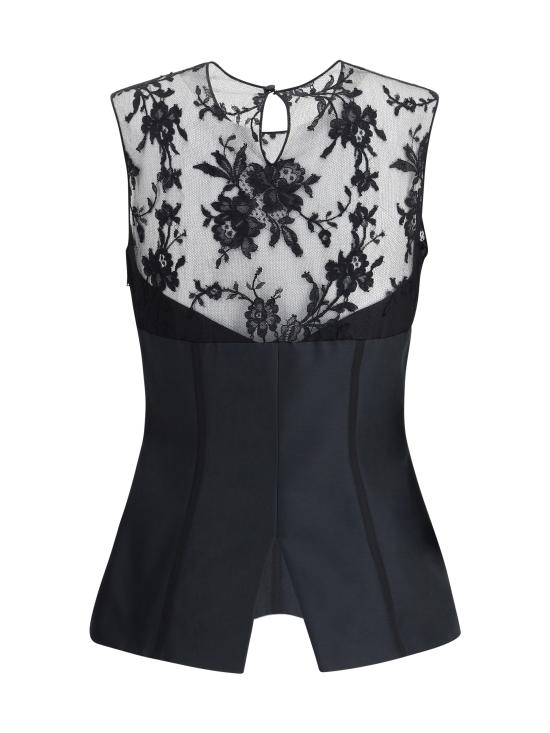 25SS 알렉산더 맥퀸 민소매 티셔츠 832038QEAGE 1000 BLACK - ALEXANDER MCQUEEN