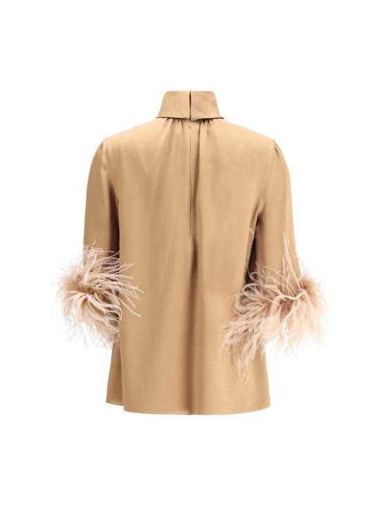 25SS 돌체앤가바나 블라우스 F7AL6TFU1NU M0180 BROWN - DOLCE & GABBANA