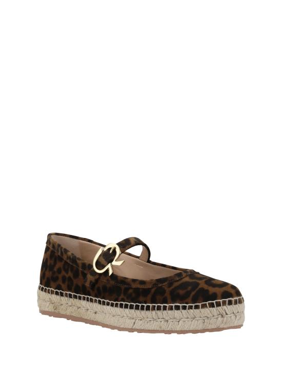25SS 지안비토로시 플랫 슈즈 G2236605GOMVLULEPA LEOPARDPRI BROWN - GIANVITO ROSSI