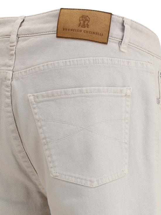 26SS 브루넬로 쿠치넬리 데님 팬츠 M277PD3210 C7008 BEIGE - BRUNELLO CUCINELLI