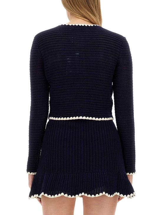 24FW 셀프 포트레이트 스웨터 PF24 131J BL NAVY BLUE - SELF PORTRAIT