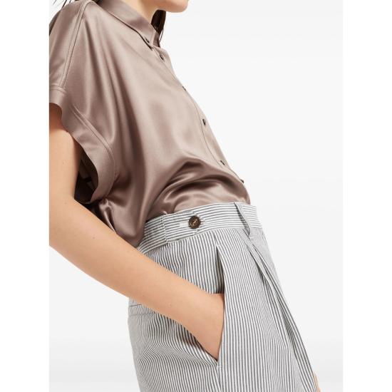 25SS 브루넬로 쿠치넬리 팬츠 MH546P8764 C4404 BLUE WHITE - BRUNELLO CUCINELLI