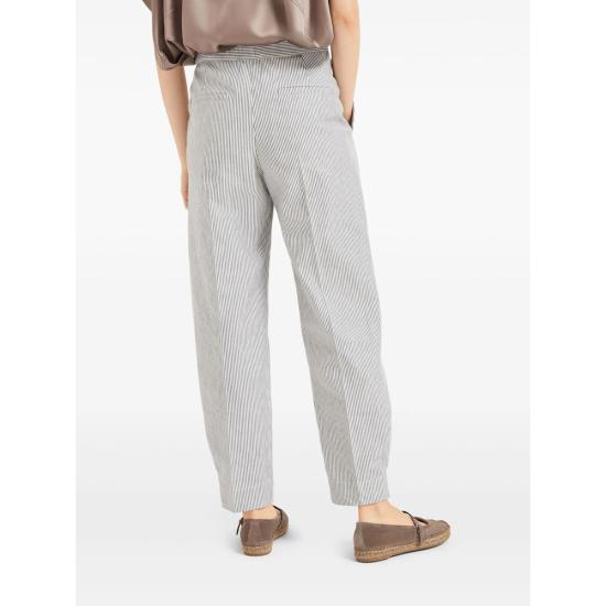 25SS 브루넬로 쿠치넬리 팬츠 MH546P8764 C4404 BLUE WHITE - BRUNELLO CUCINELLI