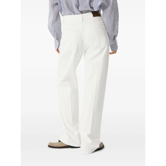 25SS 브루넬로 쿠치넬리 팬츠 M0H81P5568 C600R WHITE - BRUNELLO CUCINELLI