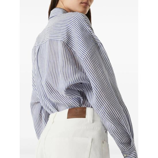 25SS 브루넬로 쿠치넬리 팬츠 M0H81P5568 C600R WHITE - BRUNELLO CUCINELLI