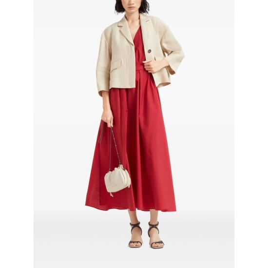 25SS 브루넬로 쿠치넬리 롱 원피스 M0F79A5092 C3118 RED - BRUNELLO CUCINELLI