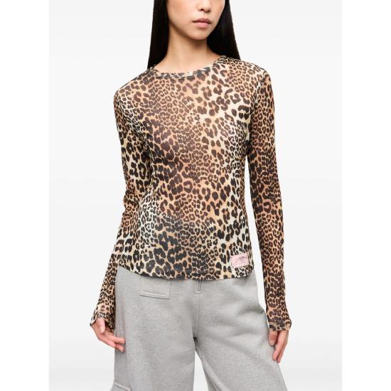 25FW 가니 긴팔 티셔츠 T4208 943 BROWN - GANNI