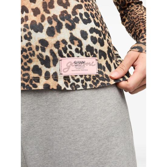 25FW 가니 긴팔 티셔츠 T4208 943 BROWN - GANNI