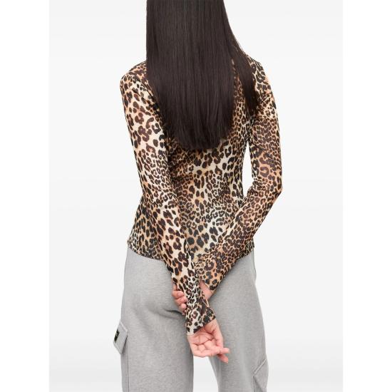 25FW 가니 긴팔 티셔츠 T4208 943 BROWN - GANNI