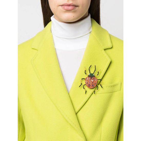  에쌍씨엘 브로치 CARABE CARABEE FIREM RED BLACK - ESSENTIEL