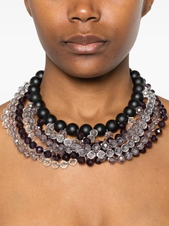 25SS 엠포리오 아르마니 목걸이/팬던트 EW001581 AF14890 UC001 BLACK - EMPORIO ARMANI