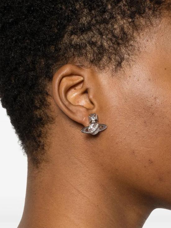 25SS 비비안웨스트우드 주얼리 6201036502P608 PLATINUM WHITE CRYSTAL VINTAGE ROSE DOM - VIVIENNE WESTWOOD