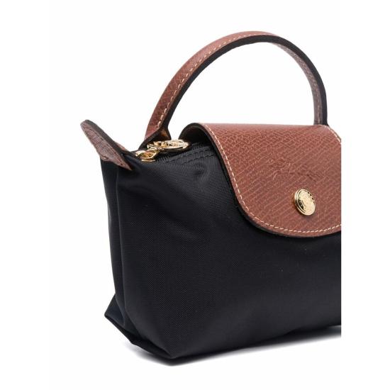 26FW 롱샴 르 플라아쥬 오리지널 핸들 파우치 34175089 001 BLACK DOM - LONGCHAMP