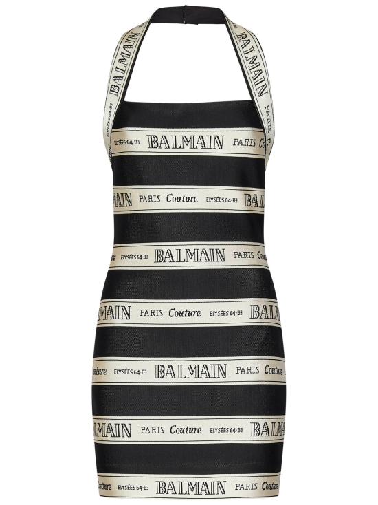 25SS 발망 미디 원피스 EF1R5088JJ95 EDY Black