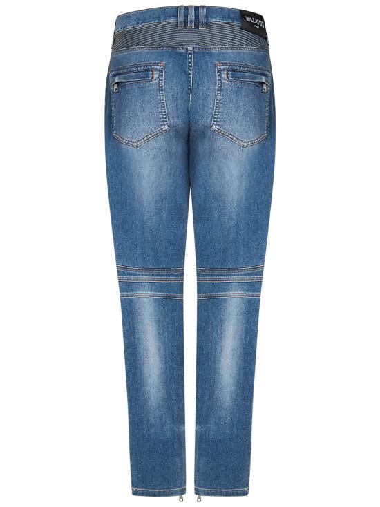 25SS 발망 데님 팬츠 EH1MG115DF44 6FF Blue - BALMAIN