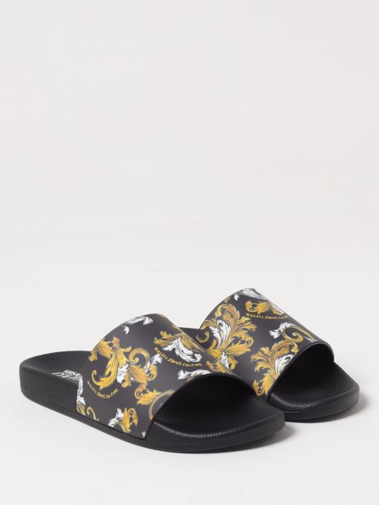 25SS 베르사체 뮬/슬리퍼 78YA3SQ4ZS365G89 BLACK DOM - VERSACE