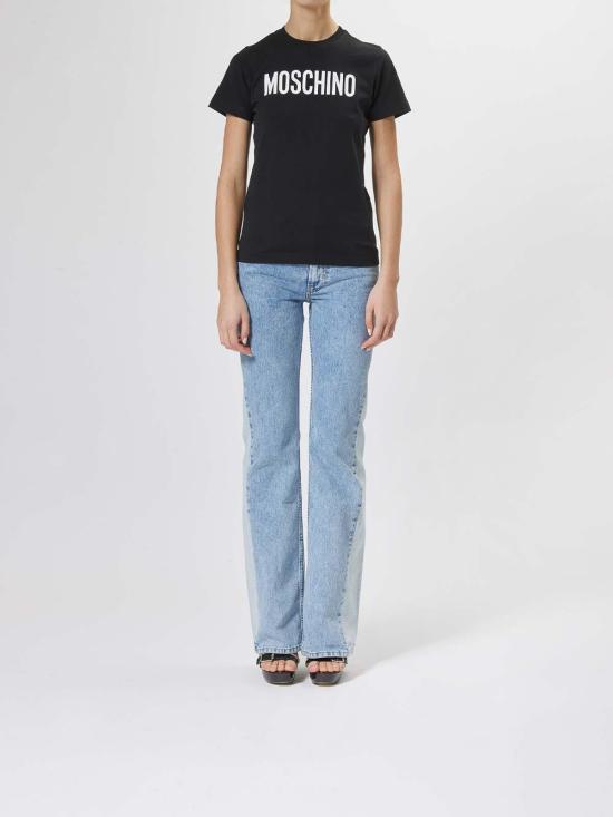  모스키노 반팔 티셔츠 071305411555 Black - MOSCHINO