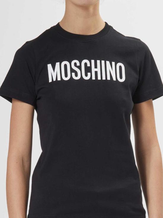  모스키노 반팔 티셔츠 071305411555 Black - MOSCHINO