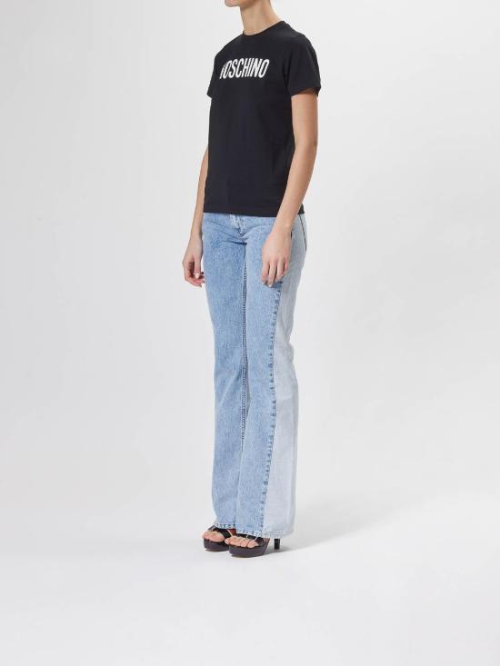  모스키노 반팔 티셔츠 071305411555 Black - MOSCHINO