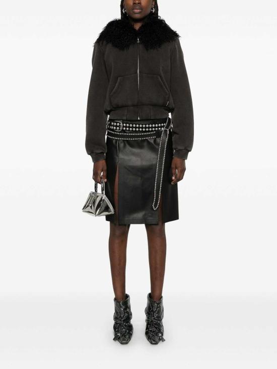  디 아티코 미디 스커트 250WCS00261LBT128AA100 Black - THE ATTICO