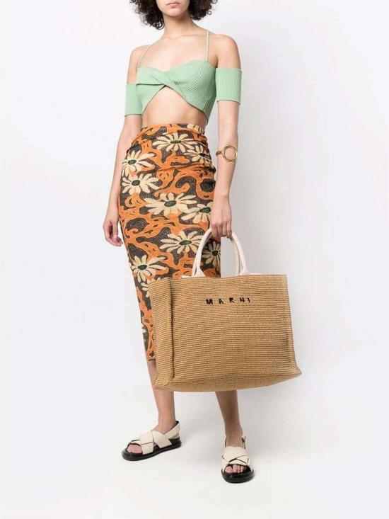  마르니 토트백 P3860SHMP0078U0Z0R42 Brown - MARNI