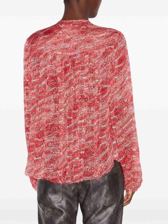  이자벨마랑에뚜왈 블라우스 HT0553FAC1J07E70RD Red - ISABEL MARANT ETOILE