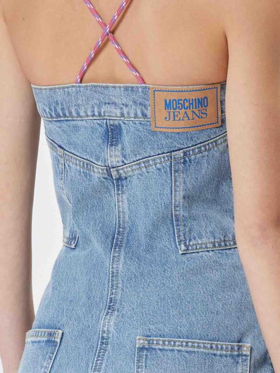 모스키노 스트레이트 팬츠 251K1042932171295 Blue - MOSCHINO