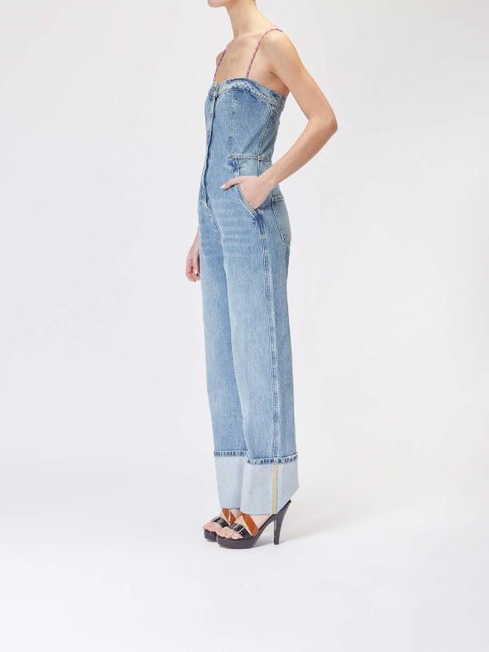  모스키노 스트레이트 팬츠 251K1042932171295 Blue - MOSCHINO