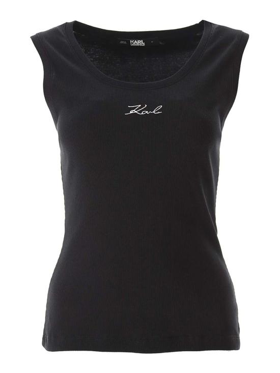  칼라거펠트 민소매 티셔츠 241W1712999 Black