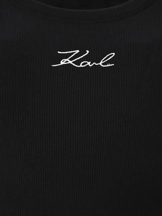  칼라거펠트 민소매 티셔츠 241W1712999 Black - KARL LAGERFELD