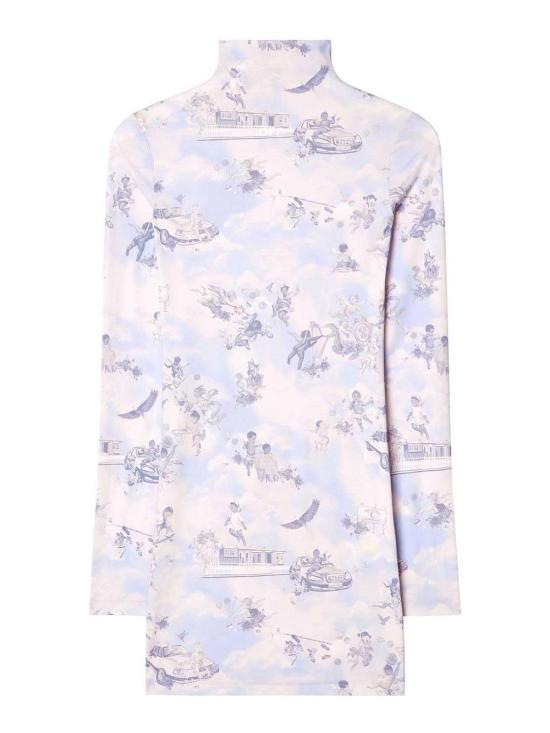  오프화이트 숏 원피스 OWDB540S25JER0024201 Light Blue