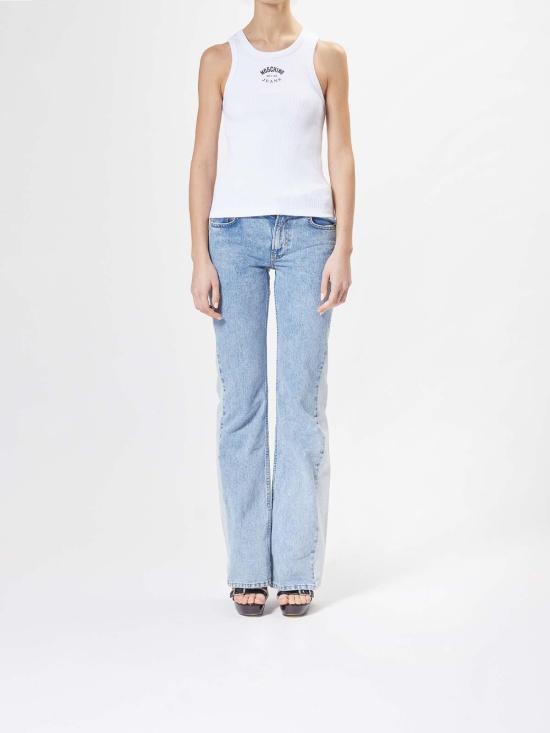  모스키노 민소매 티셔츠 80537311001 White - MOSCHINO