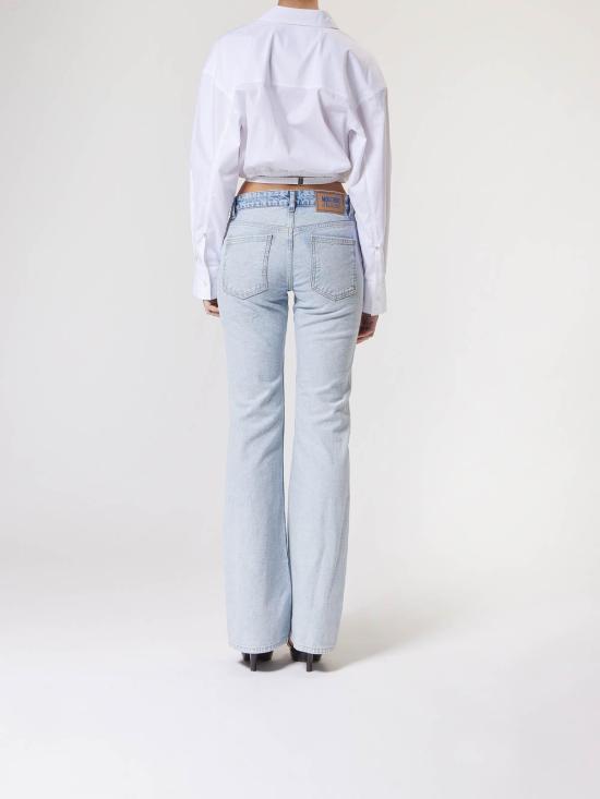  모스키노 스트레이트 팬츠 31537191303 Blue - MOSCHINO