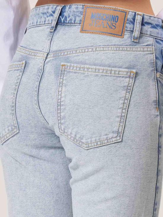  모스키노 스트레이트 팬츠 31537191303 Blue - MOSCHINO