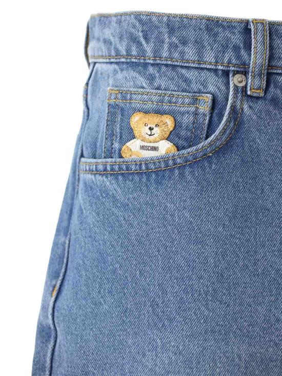  모스키노 데님 숏팬츠 034870220288 Blue - MOSCHINO