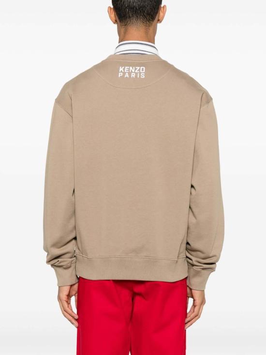  겐조 긴팔 티셔츠 FF55SW2634MF10 Brown - KENZO