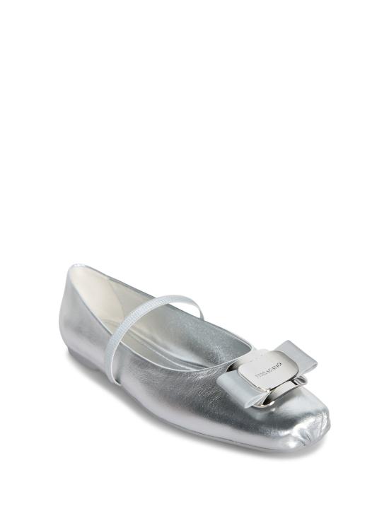 26SS 살바토레 페라가모 플랫 슈즈 769030 01H345 009 Metallic - SALVATORE FERRAGAMO