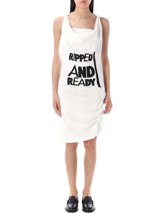 25SS 비비안웨스트우드 미디 원피스 25P1601004QJ009C A401 WHITE