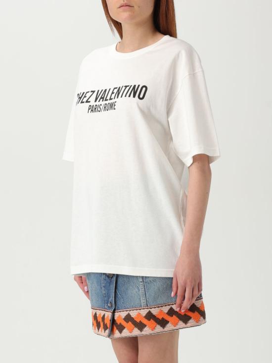 25FW 발렌티노 가라바니 반팔 티셔츠 6B3MG24Q95W A03 Ivory - VALENTINO GARAVANI