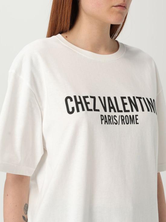 25FW 발렌티노 가라바니 반팔 티셔츠 6B3MG24Q95W A03 Ivory - VALENTINO GARAVANI