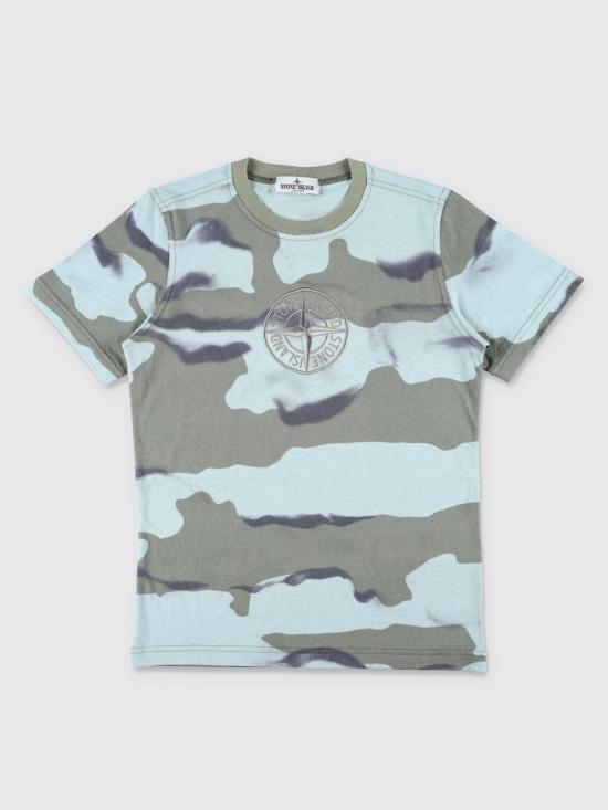 25FW [키즈] 스톤 아일랜드 티셔츠 2100008S0118 V0041 Blue