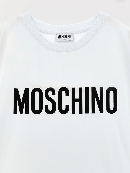 25FW [키즈] 모스키노 원피스 HDV0GNLBA10 10101 White - MOSCHINO